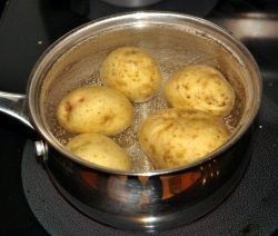 boiling potato
