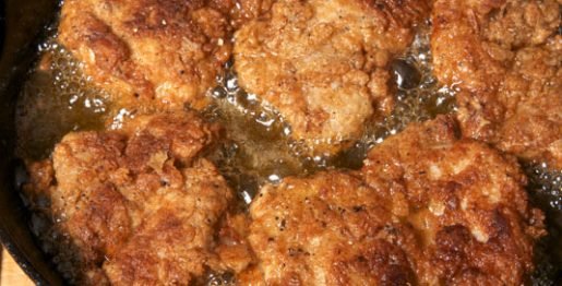 fried boneless chicken thighs