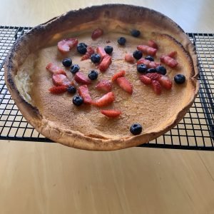 Dutch Baby on cooling Rack
