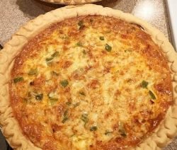 Cajun Crab & Bacon Quiche