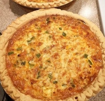 Cajun Crab & Bacon Quiche w/ smoked Gouda - Appalachian Cooks